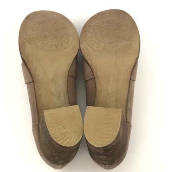 ZAPATO Leather Pump Loafer Slip On Heeled Loafer Tan Heels Womens Size 9.5 EU40 - Picture 13 of 16